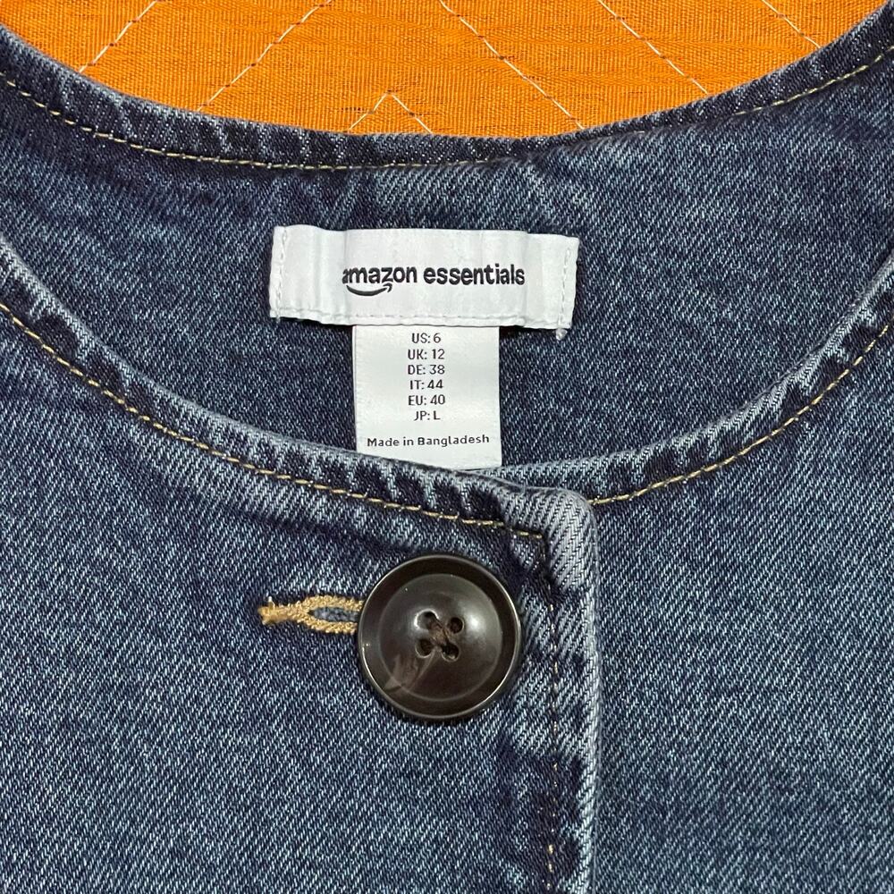Amazon Essentials Button-Down Denim Vest - image 7
